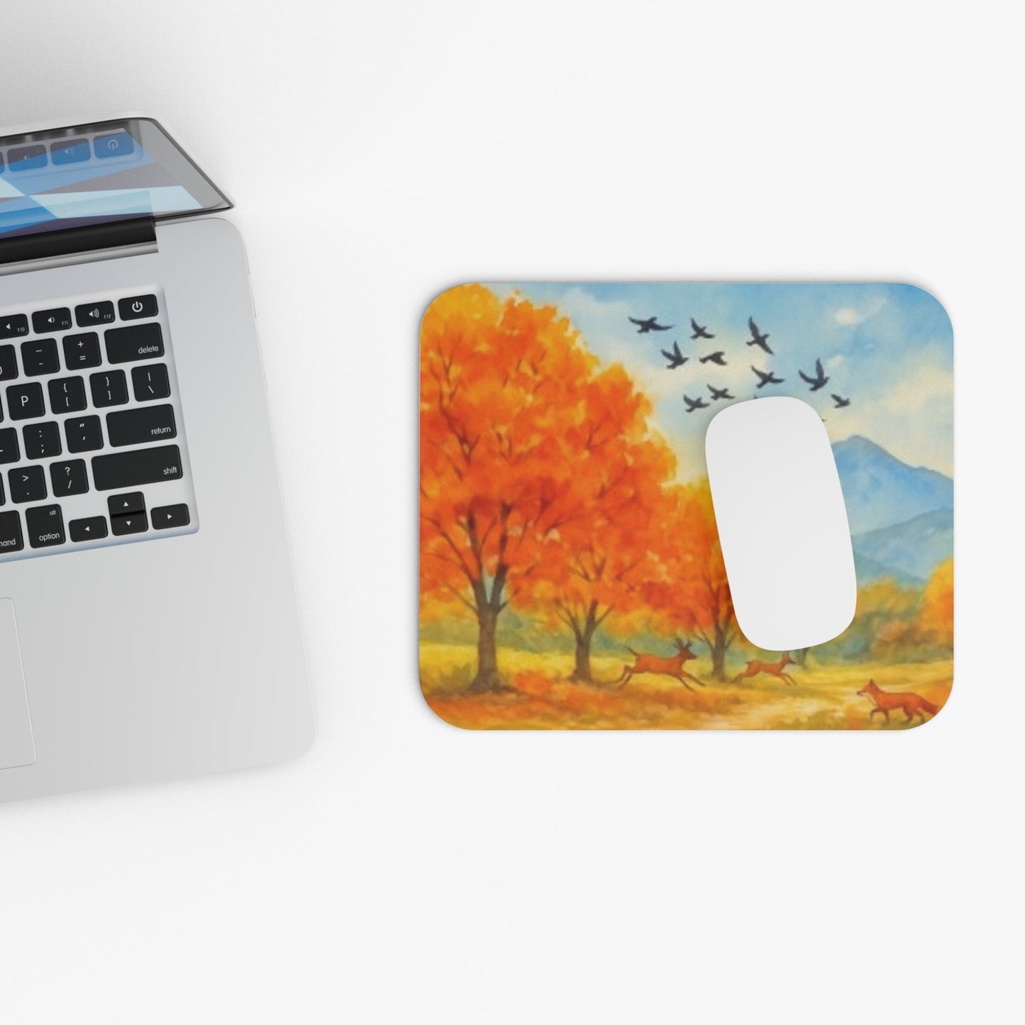 Beautiful Autumn Landscape Mouse Pad | Fall Decor | Office Accessories | Gift for Nature Lovers | Computer Mouse Mat | Cozy Autumn Vibes Printify
