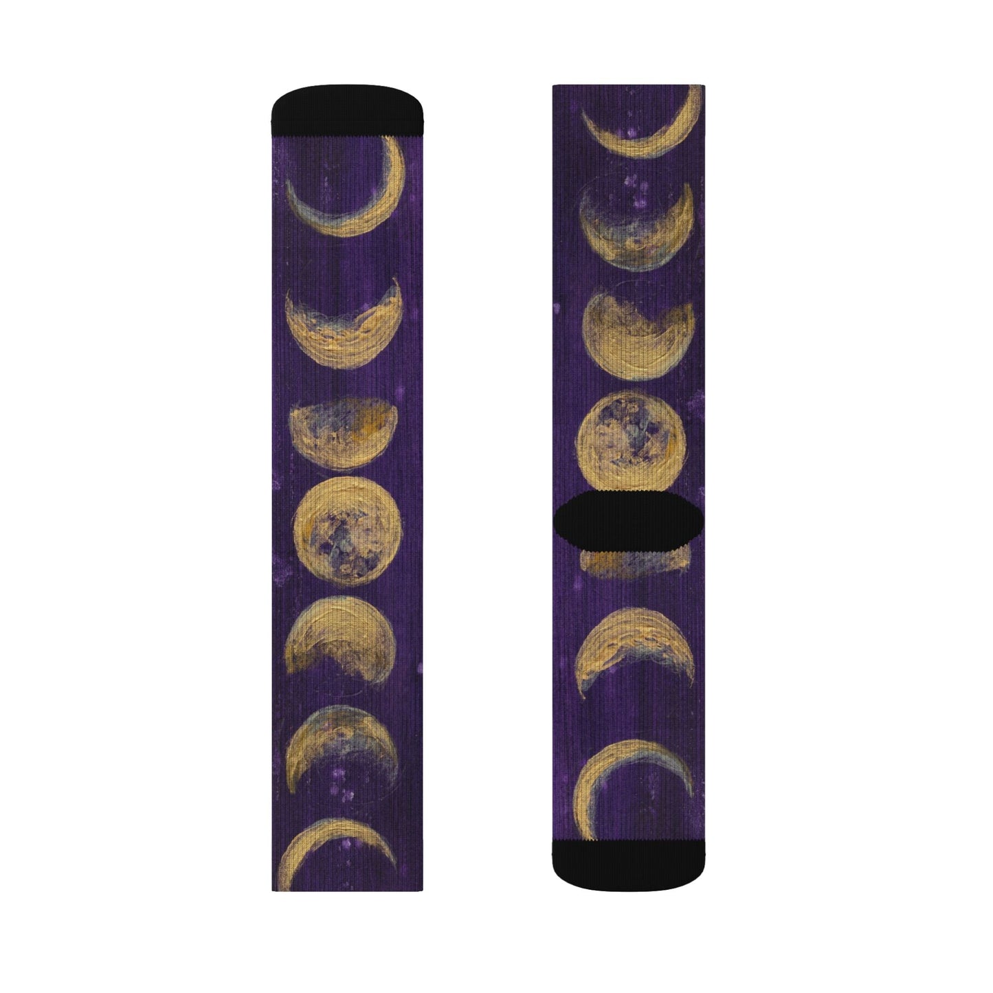 Celestial Pattern Socks - Comfortable, Stylish, Unique Gift for Astrologers, Moon Lovers, Everyday Wear, Crystal Shop, Meditation Printify
