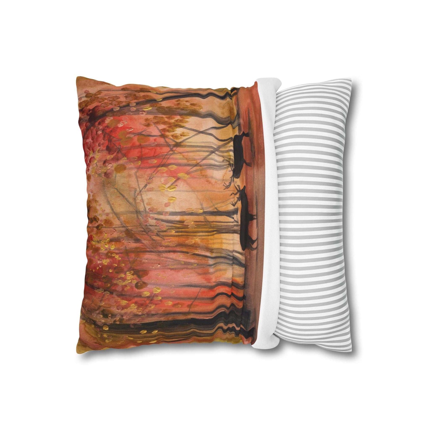 Autumn Wildlife Pillowcase, Cozy Fall Decor, Home Accent, Nature Lover Gift, Harvest Themed Decoration, Seasonal Home Accessory Printify