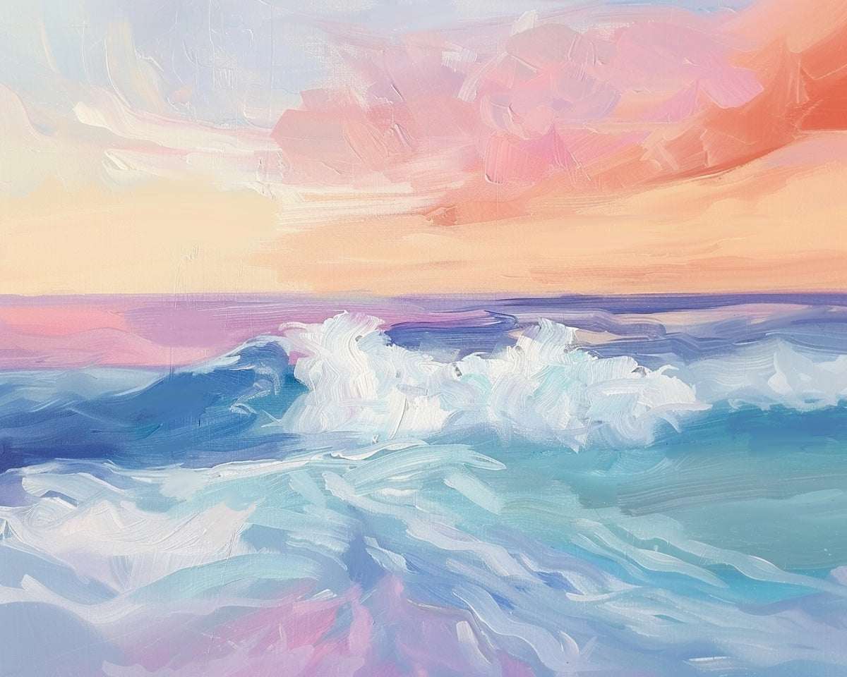 Cotton Candy Sky pastel sky fine art print with soft pink and blue hues