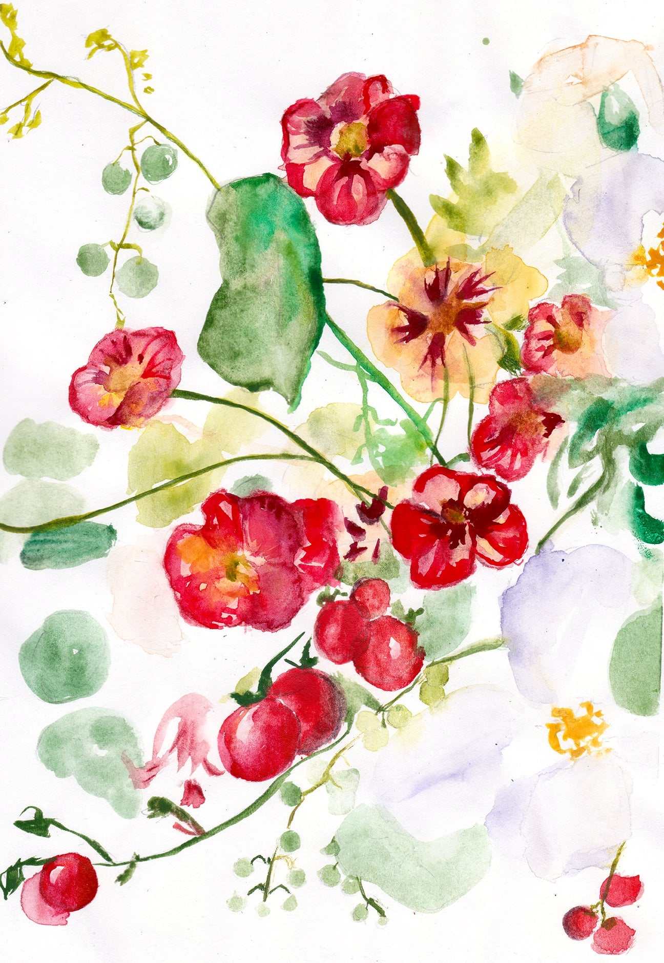 Late Summer art print with warm, golden nature scene evoking relaxation and nostalgia