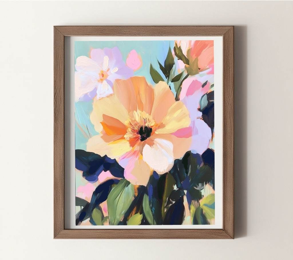 Original acrylic painting on paper titled The Season of Soft Things, 8x10 inches, signed by artist