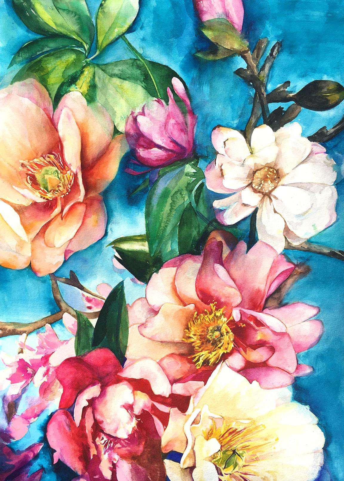 Tropical Floral Art Print