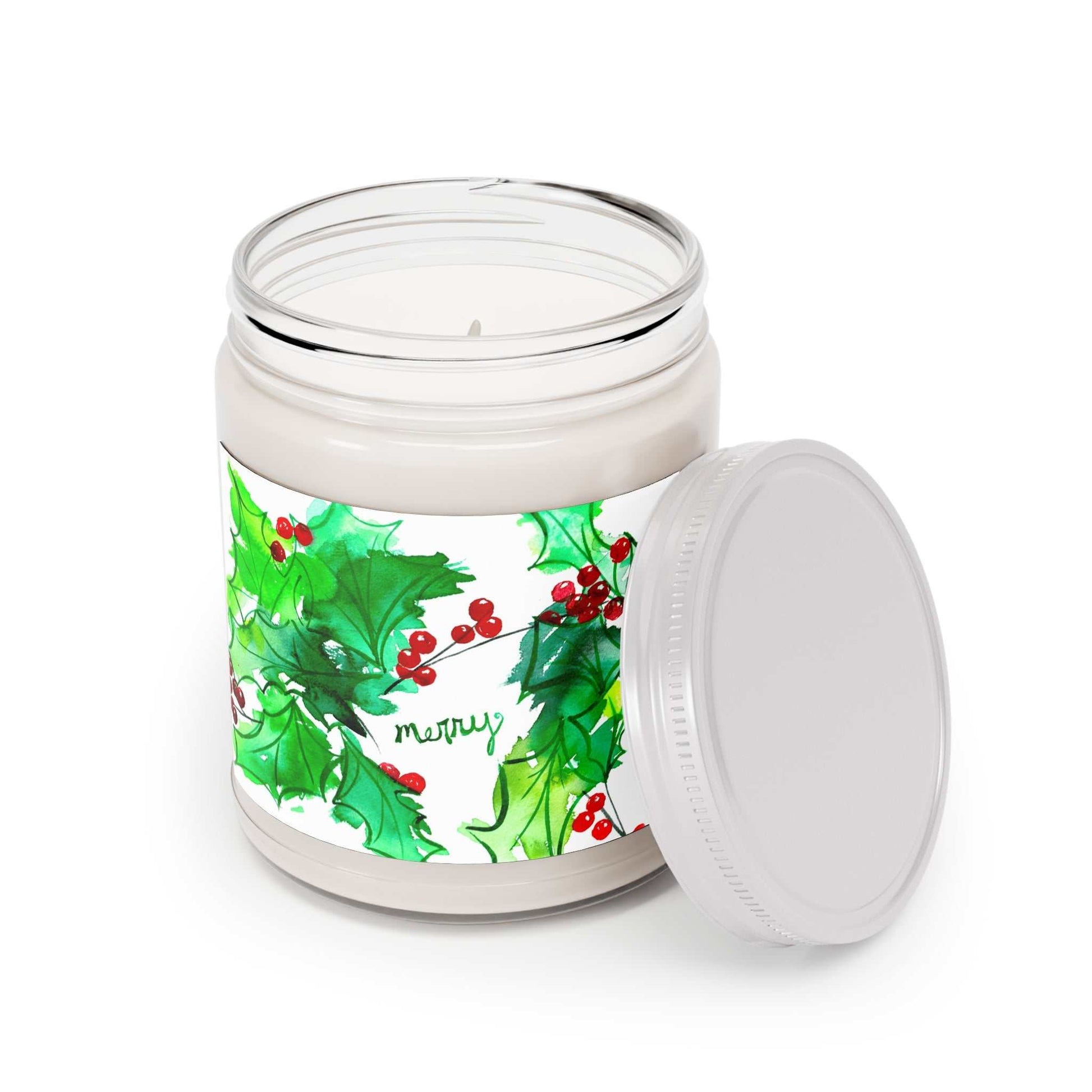 Scented Soy Candles with White Lid, 9oz Printify