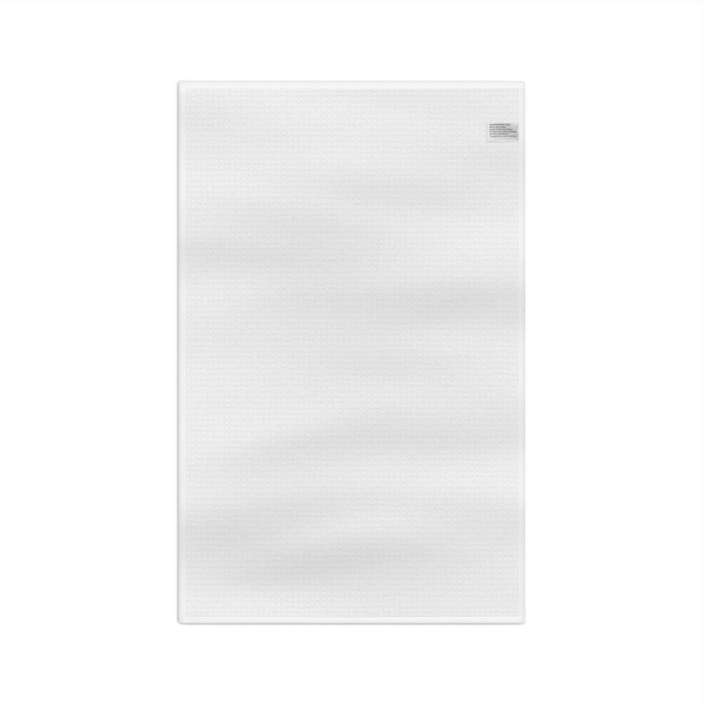 Happy Holidays Microfiber Tea Towel — Festive Green Script Kitchen Towel Printify