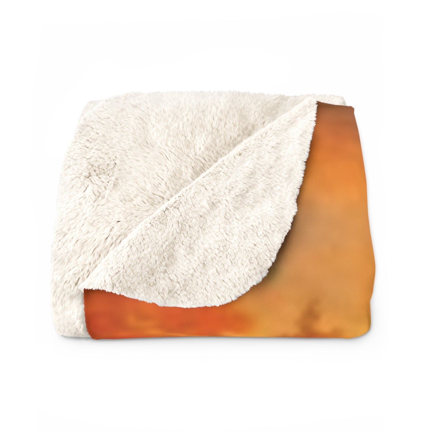 Sherpa Fleece Blanket - Rowing River Autumn Fall Blanket Printify