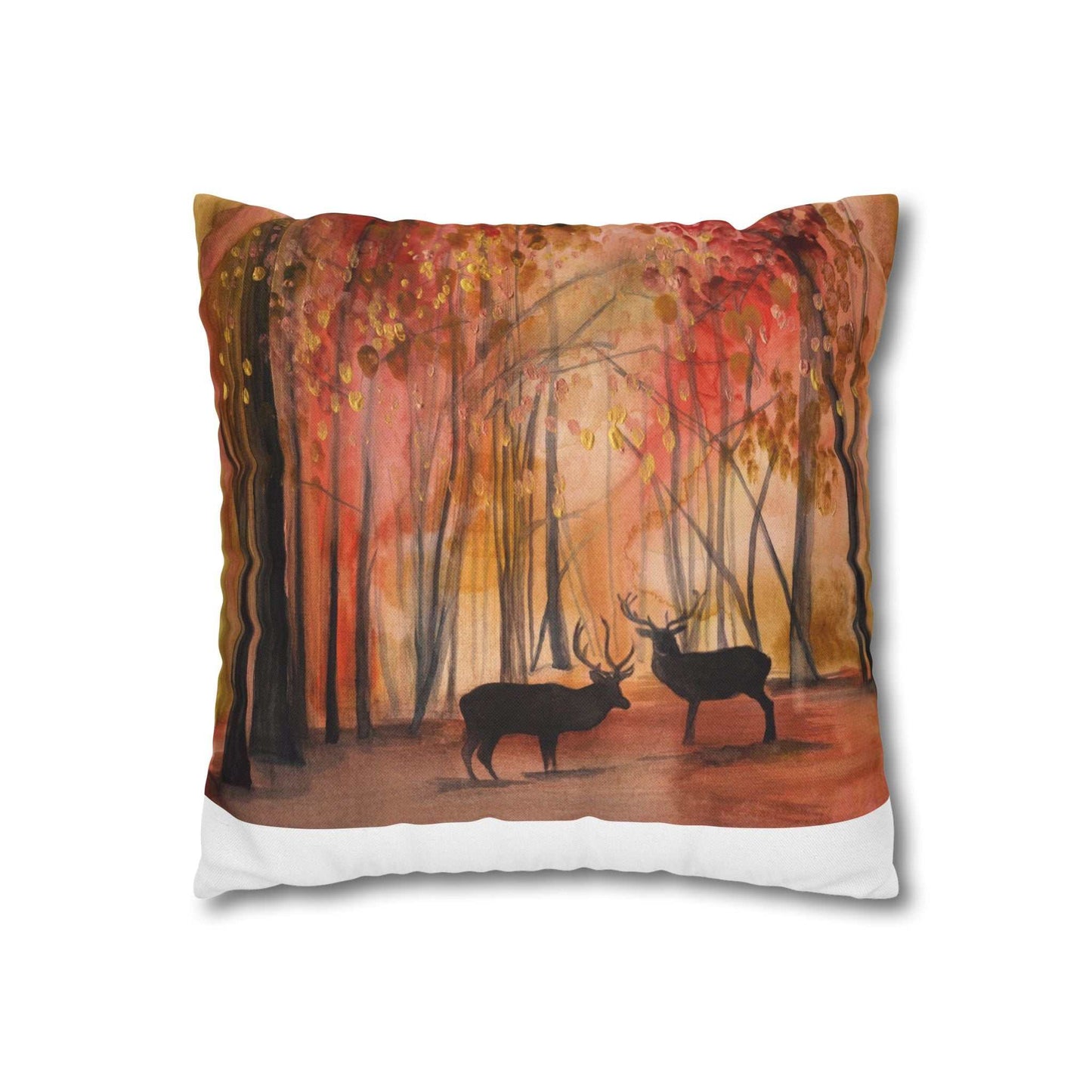 Autumn Wildlife Pillowcase, Cozy Fall Decor, Home Accent, Nature Lover Gift, Harvest Themed Decoration, Seasonal Home Accessory Printify
