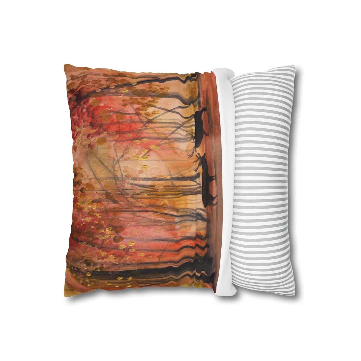 Autumn Wildlife Pillowcase, Cozy Fall Decor, Home Accent, Nature Lover Gift, Harvest Themed Decoration, Seasonal Home Accessory Printify