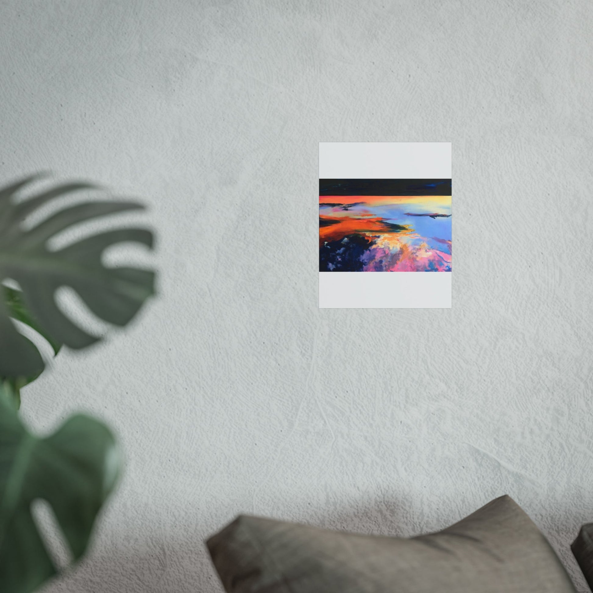 Abstract Sunset Fine Art Poster — Vibrant Landscape Wall Art Printify