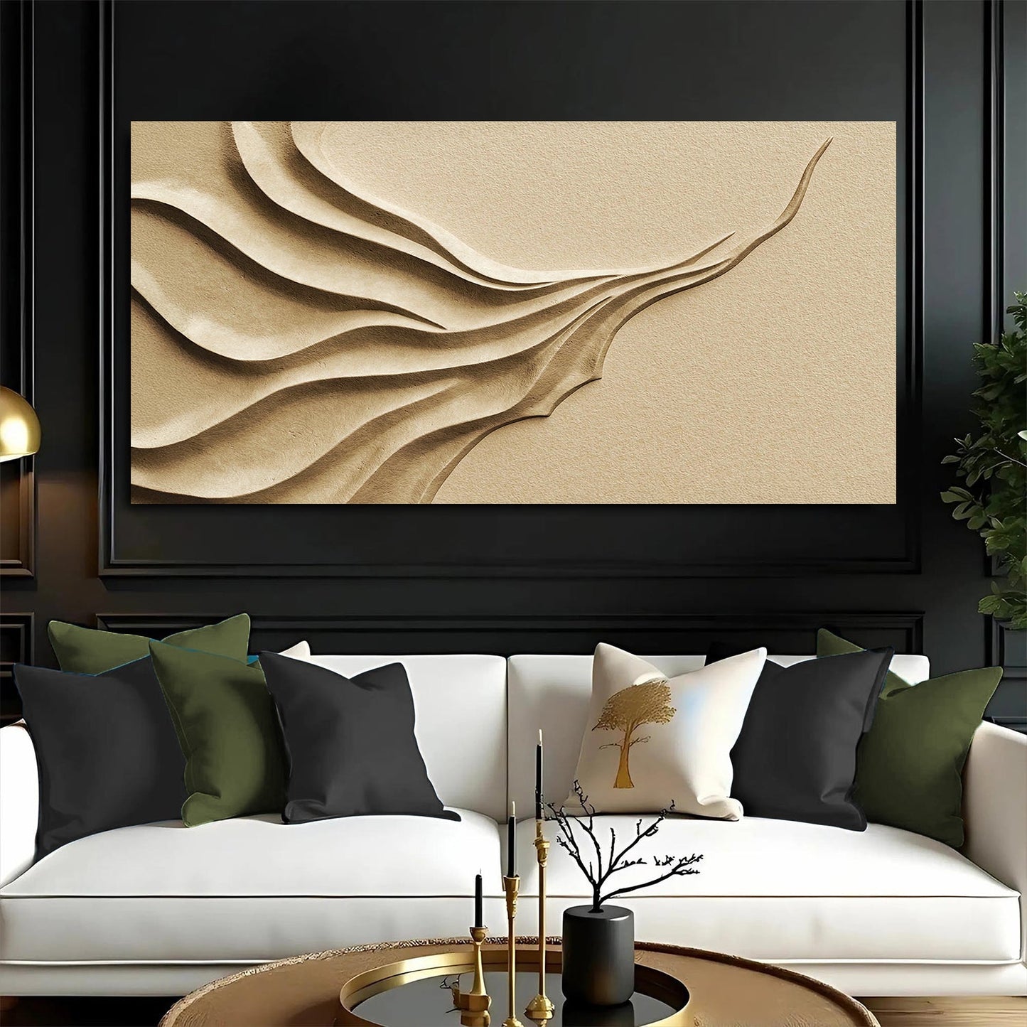 Beige Minimalist Wall Art II
