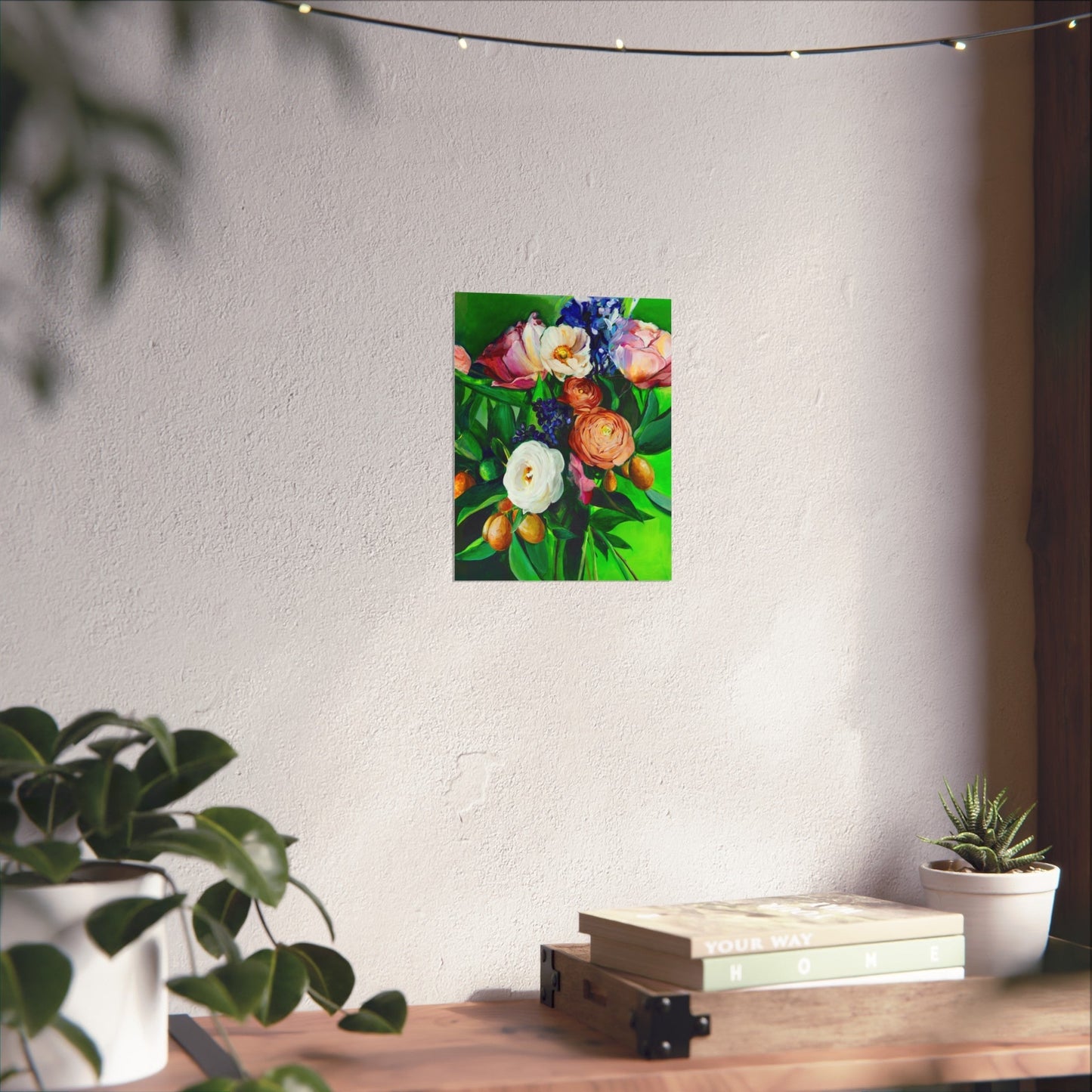 Fine Art Poster — Vibrant Floral Bouquet Print Printify