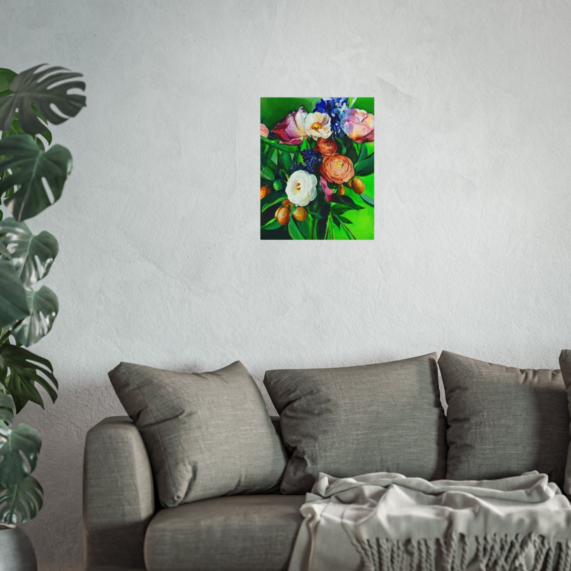 Fine Art Poster — Vibrant Floral Bouquet Print Printify