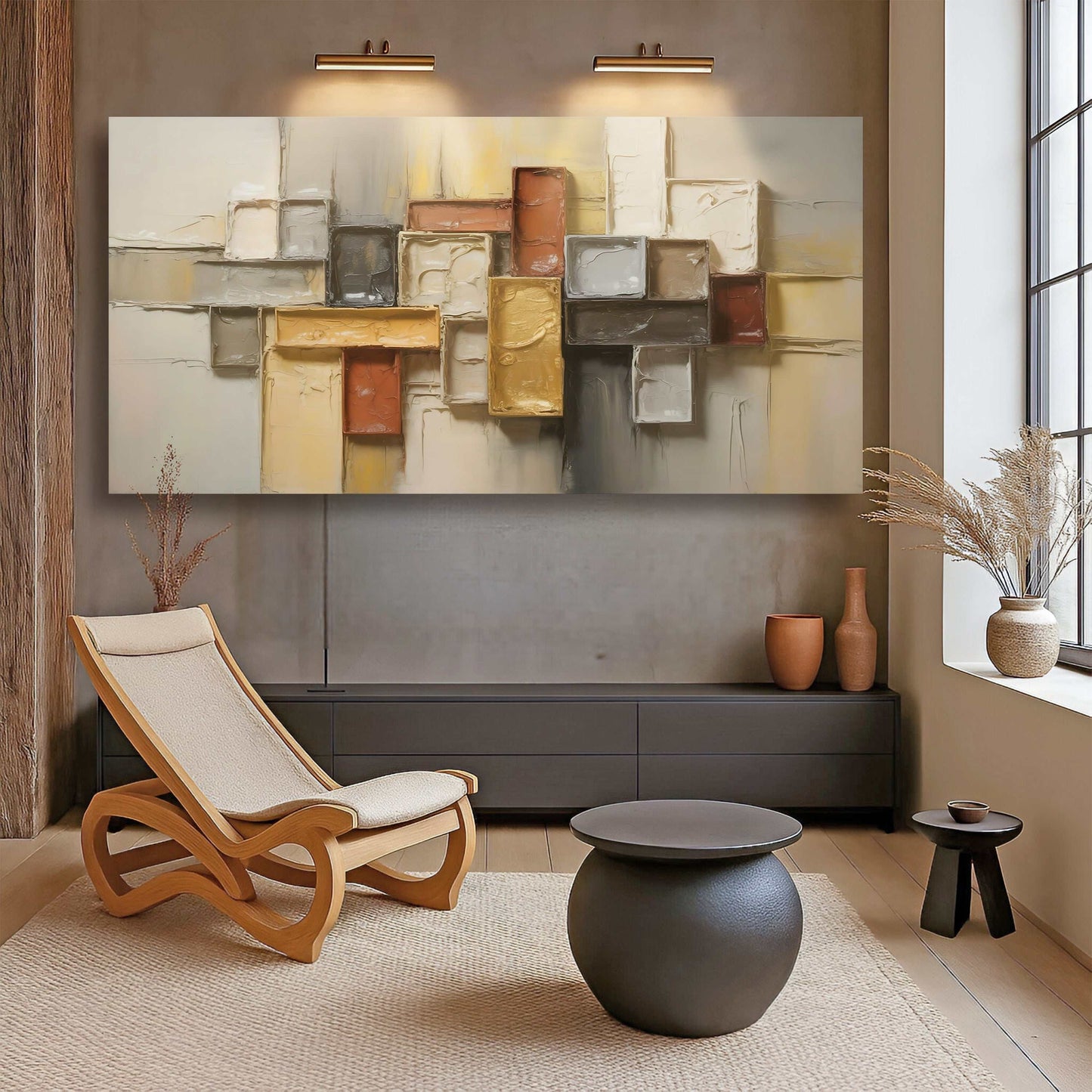 Shape Pattern Minimalist Abstract Wall Art