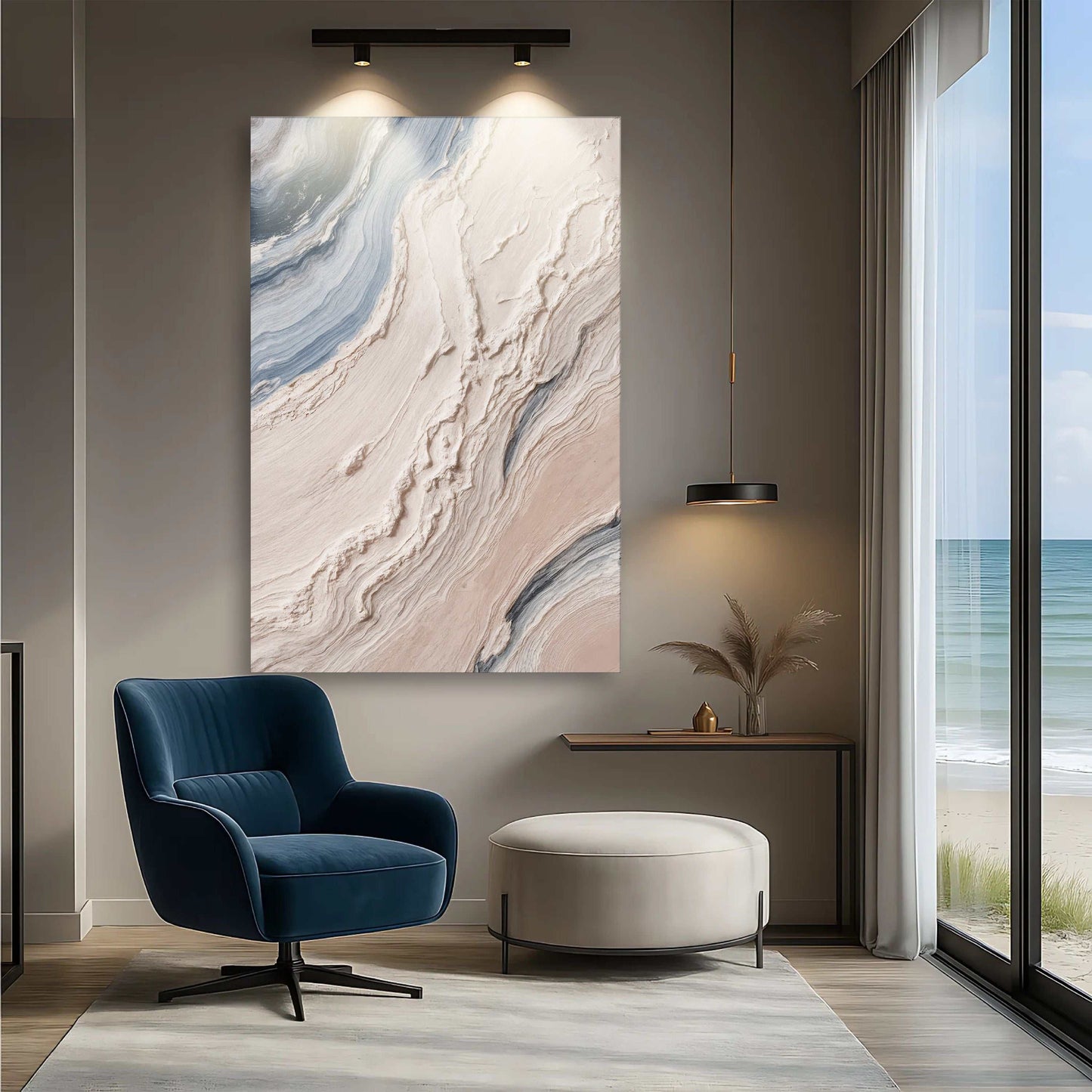 Minimalist Waves Wall Art III