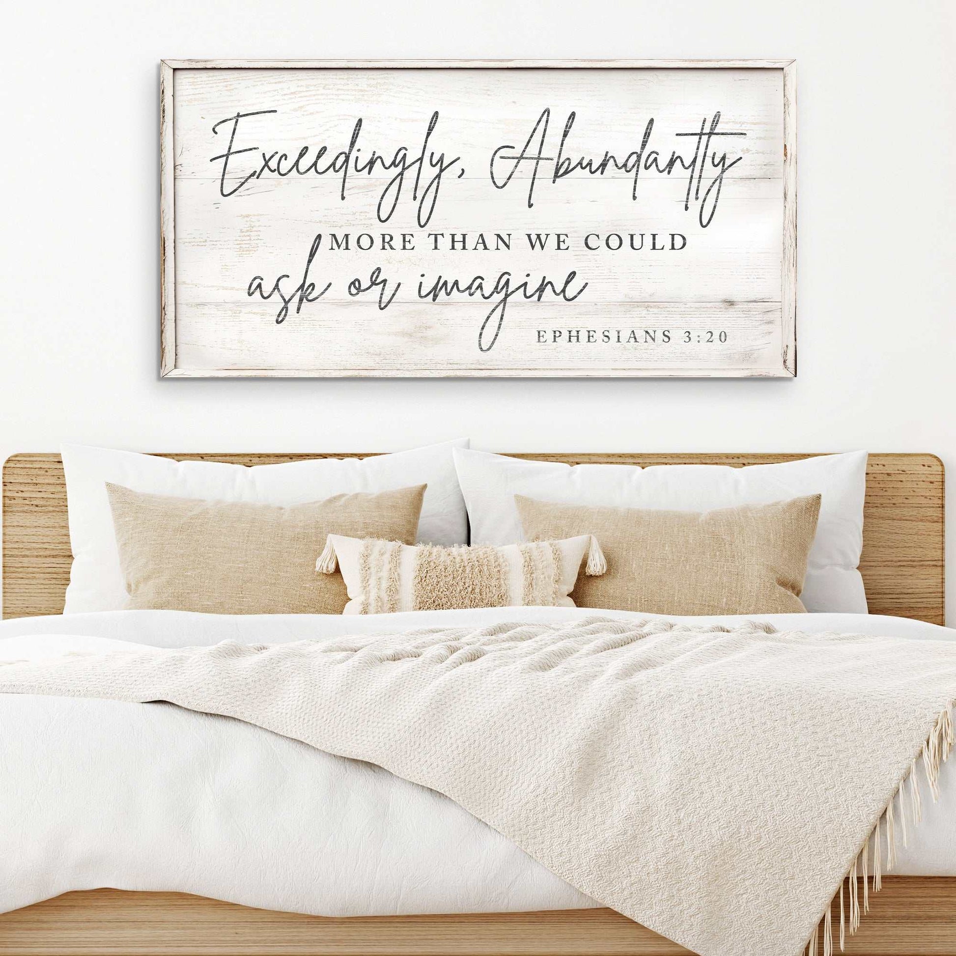 Modern Faith Sign III wall art on canvas, personalized and ready to hang, made in USA with durable, bright ink
