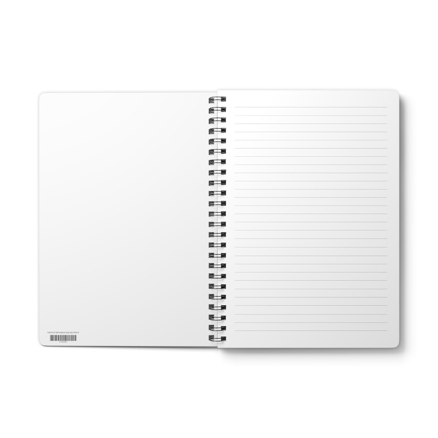 A5 Wirobound Softcover Notebook — Girl Reading Illustration, Lined Journal for Students & Writers