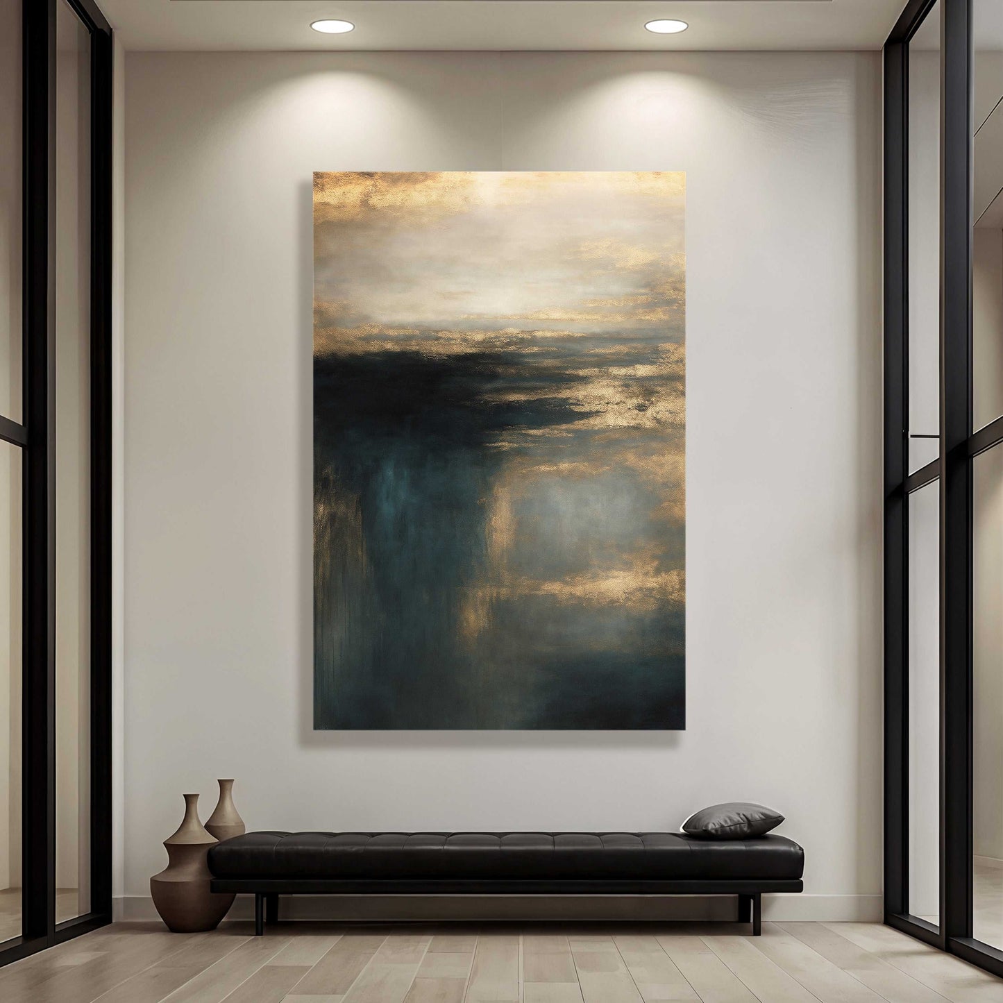Cloudscape Glimmer Wall Art vibrant canvas print made in USA ready to hang