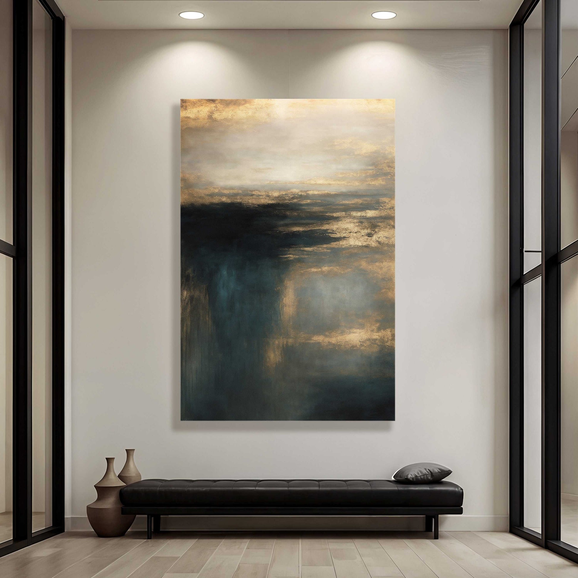 Cloudscape Glimmer Wall Art vibrant canvas print made in USA ready to hang