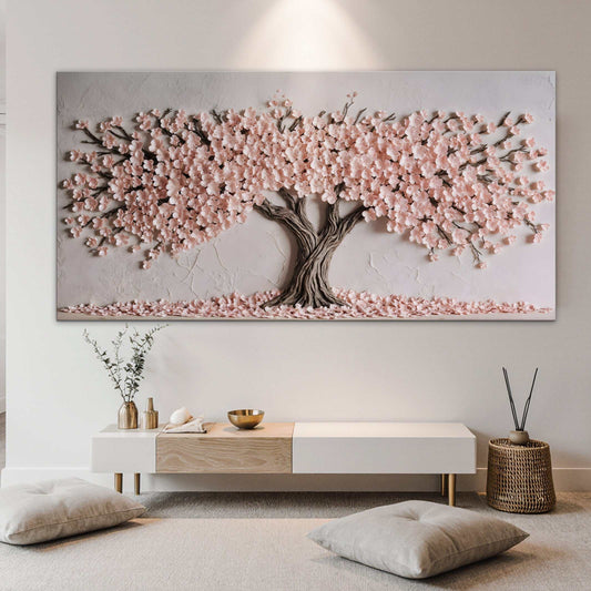 Blush Blossom Wall Art on high-quality canvas with bright ink, personalized and ready to hang.