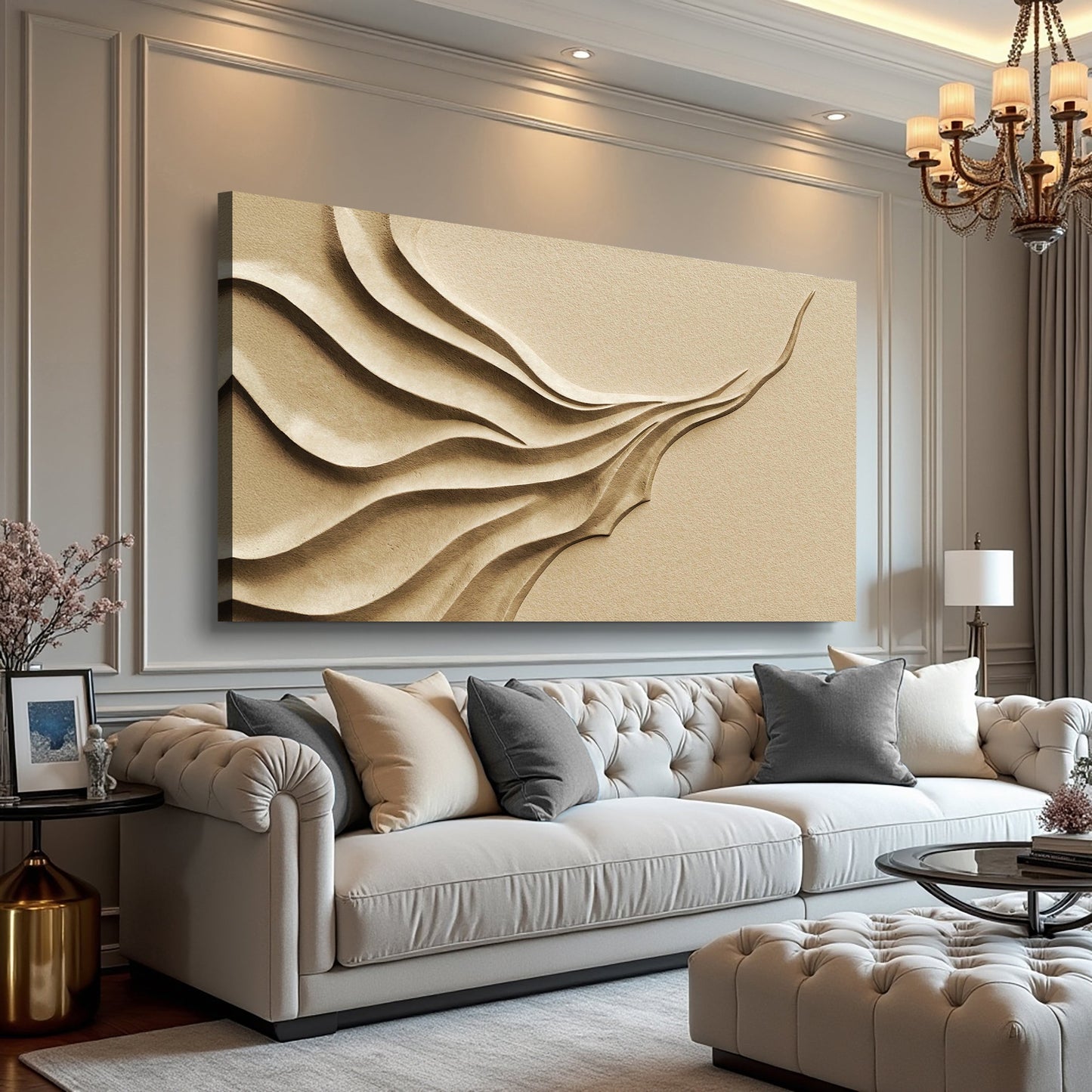 Beige Minimalist Wall Art II