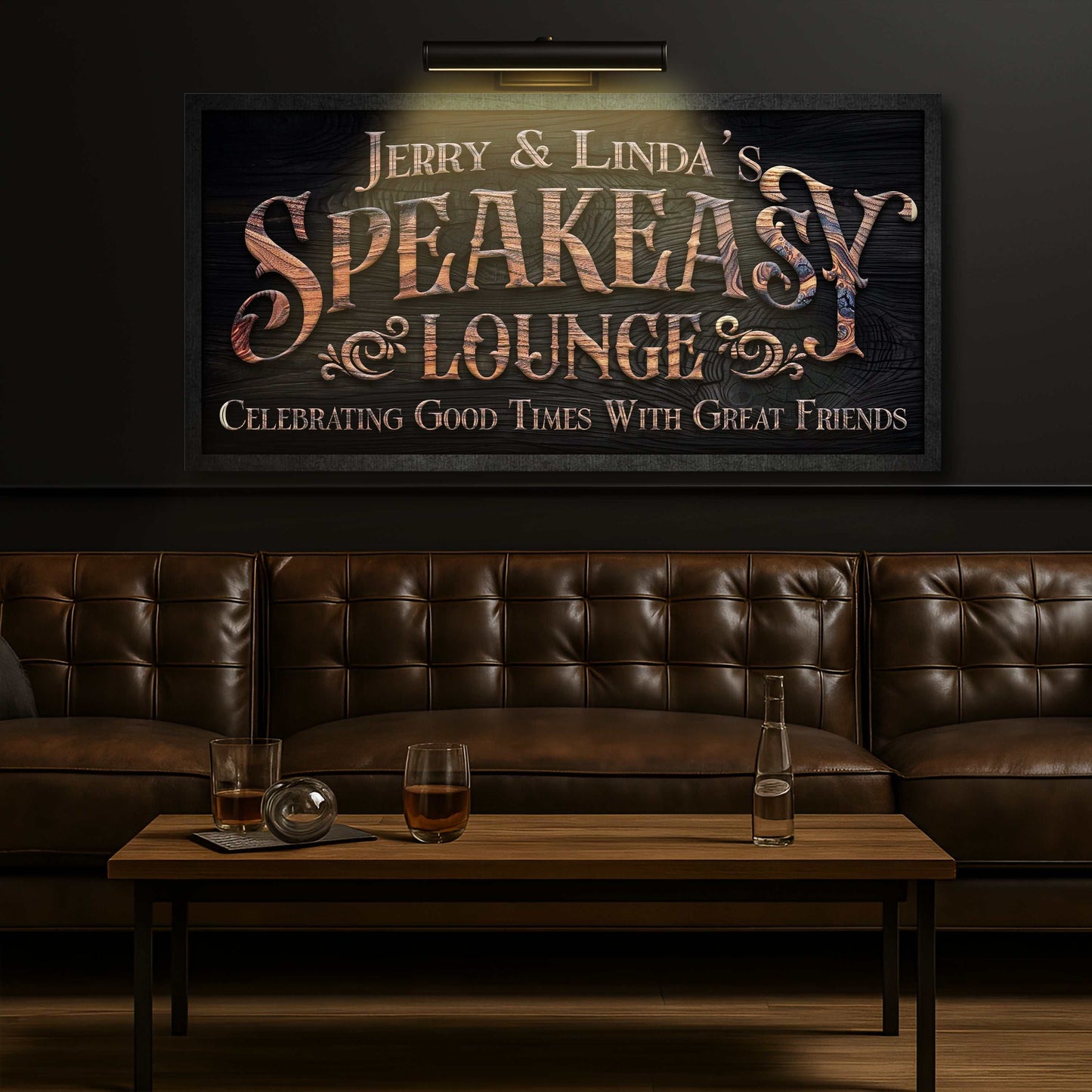 Speakeasy Lounge Wall Sign