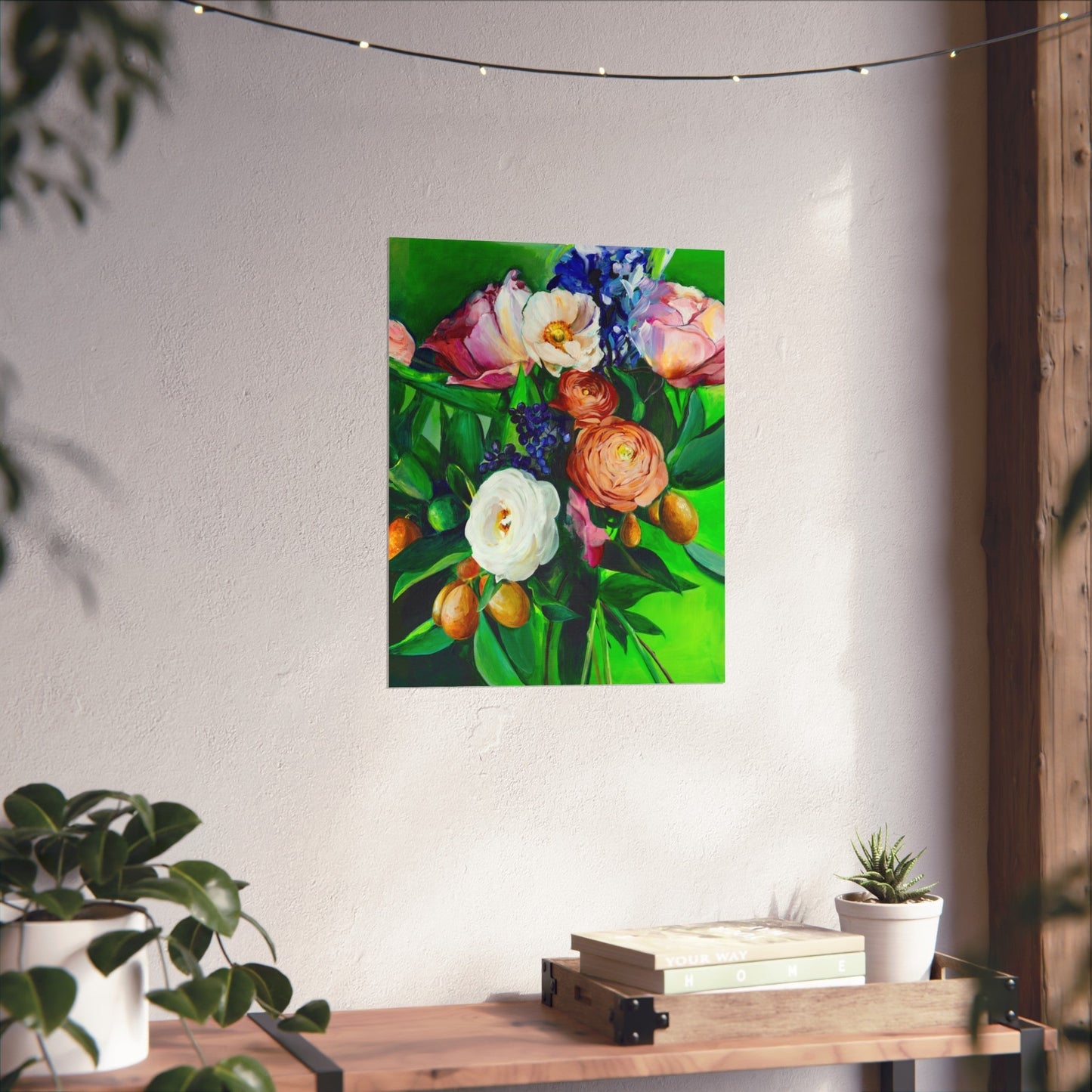 Fine Art Poster — Vibrant Floral Bouquet Print Printify