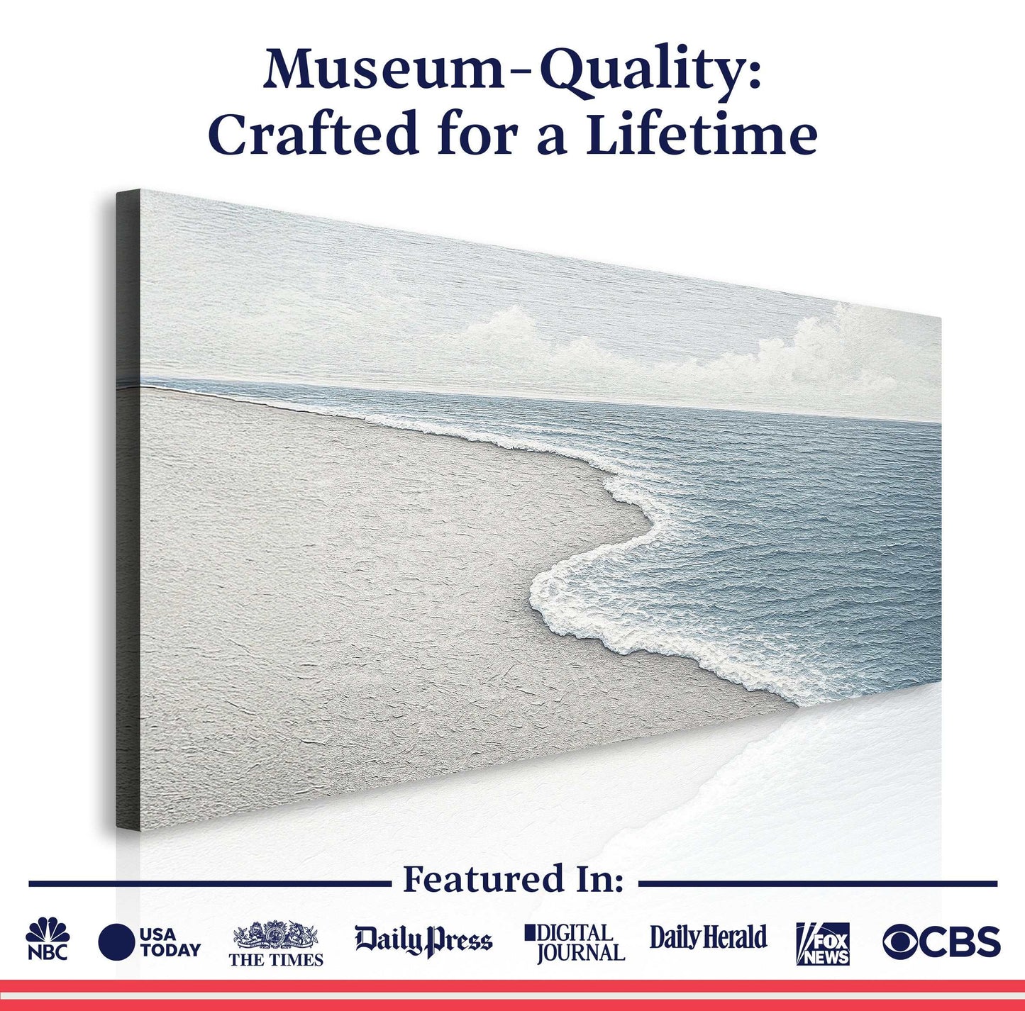 Abstract Beach Shore Wall Art