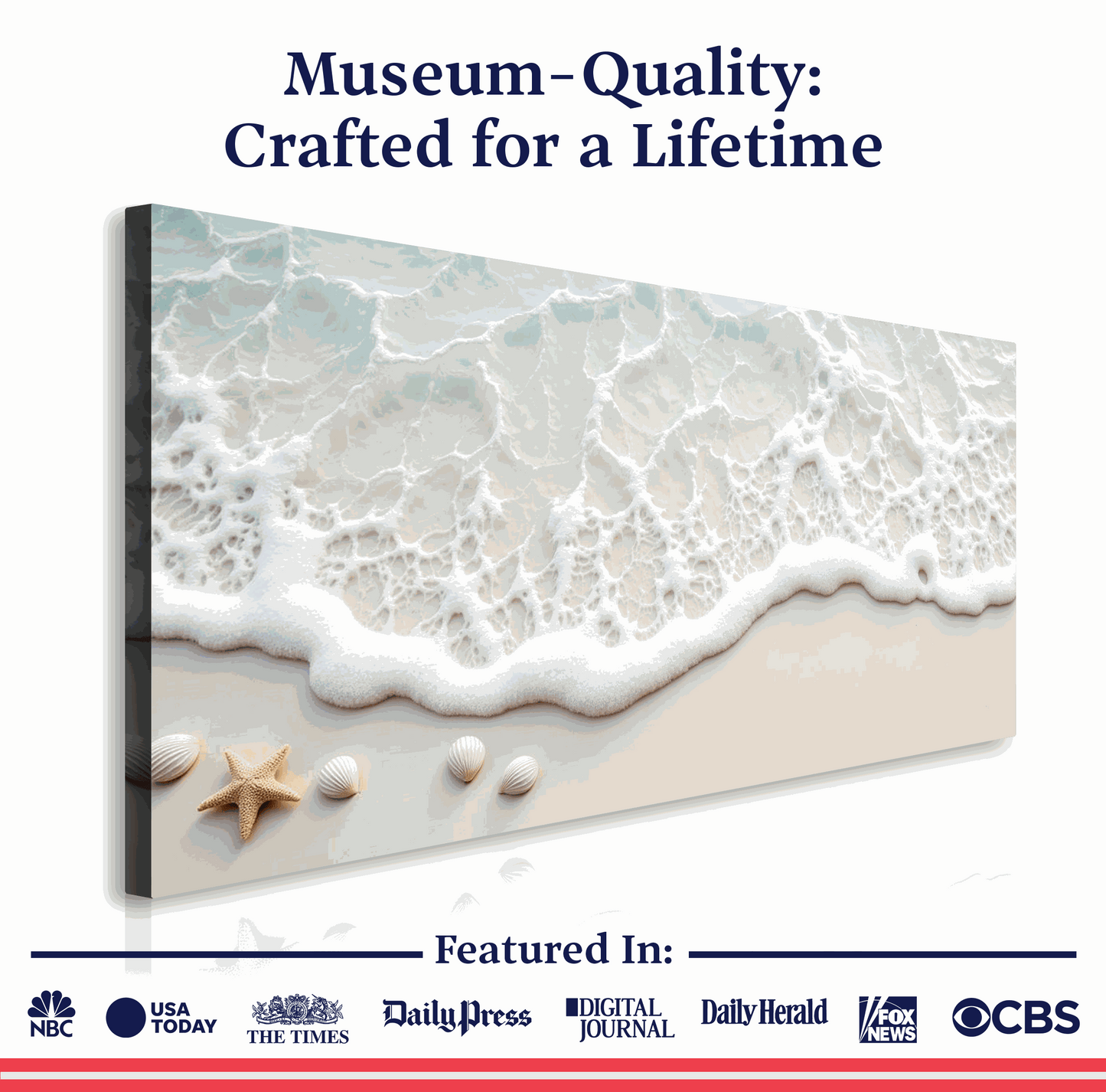 Serene Ocean Wave Coastal Wall Art X