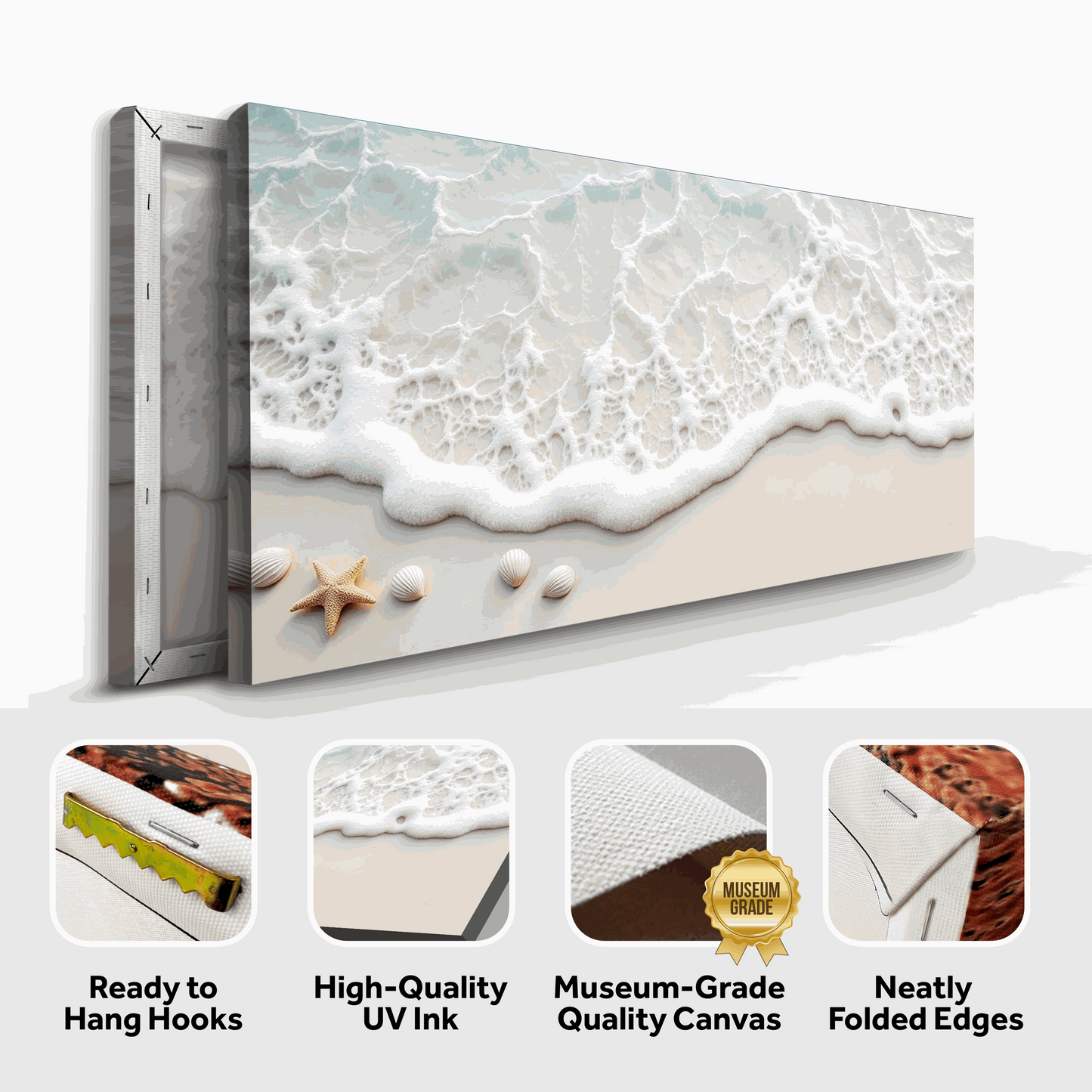 Serene Ocean Wave Coastal Wall Art X