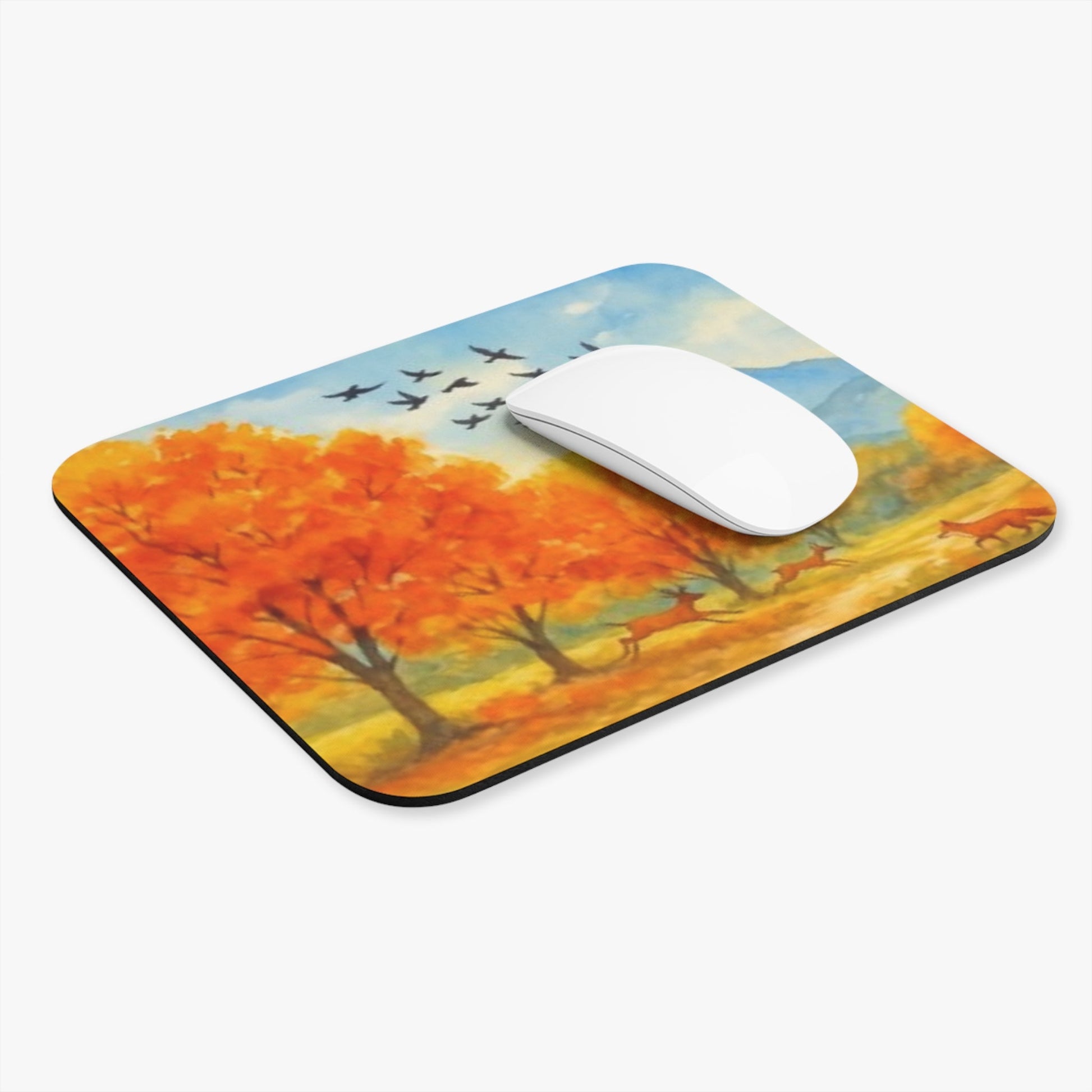 Beautiful Autumn Landscape Mouse Pad | Fall Decor | Office Accessories | Gift for Nature Lovers | Computer Mouse Mat | Cozy Autumn Vibes Printify
