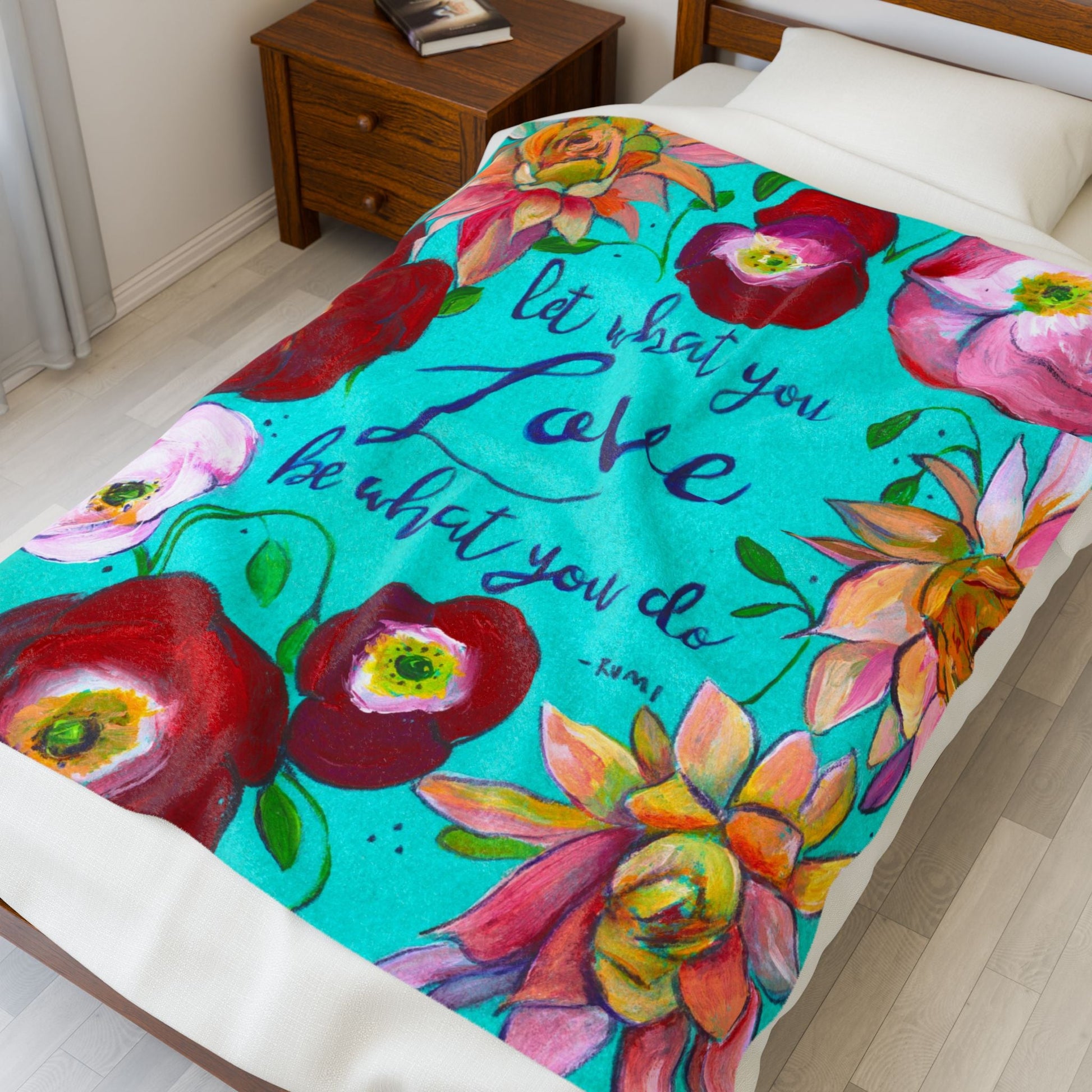Velveteen Plush Blanket Printify