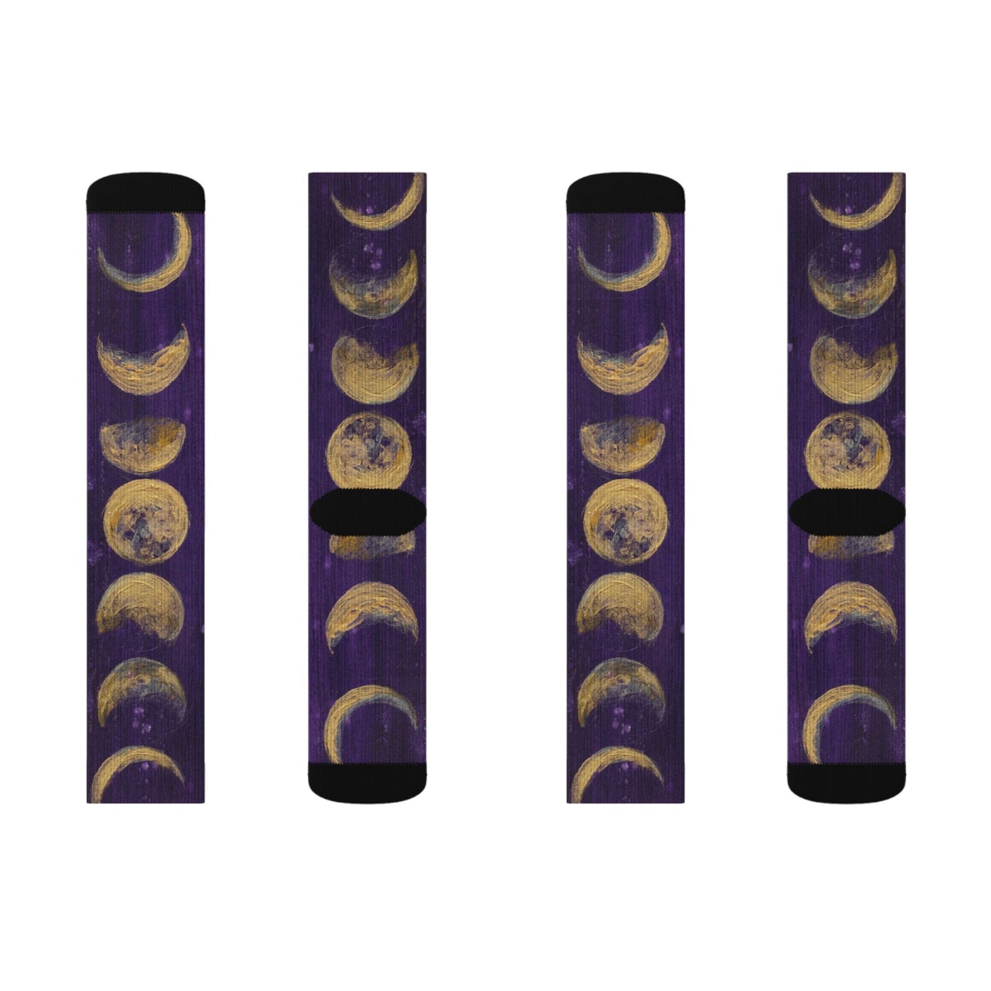 Celestial Pattern Socks - Comfortable, Stylish, Unique Gift for Astrologers, Moon Lovers, Everyday Wear, Crystal Shop, Meditation Printify