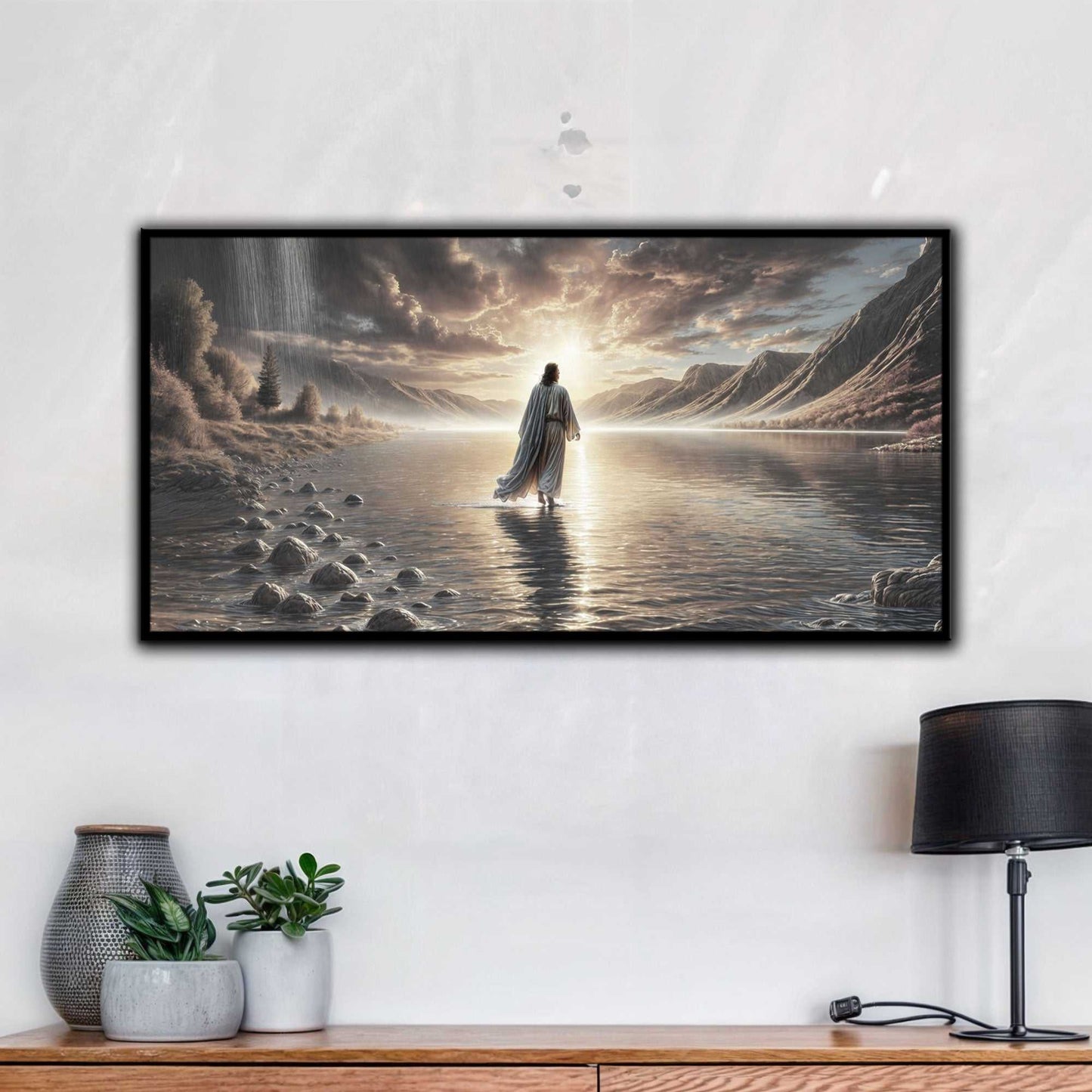 Walking on Water - Faith Wall Art II Tailored Canvases