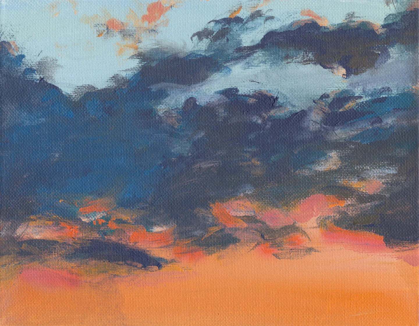 Asbury Park Sunset Art Print with warm coastal sunset hues on archival paper or canvas