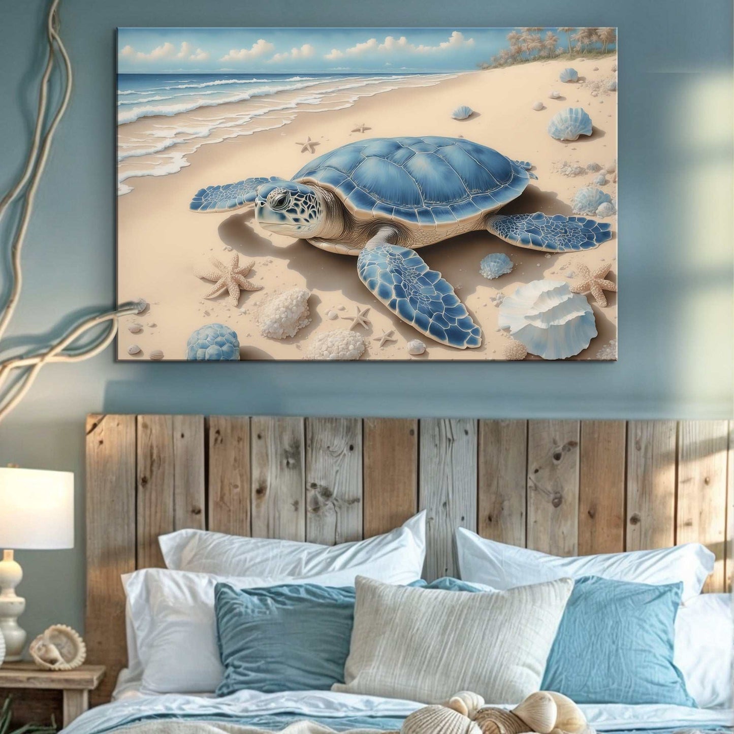 3D Coastal Wall Art on high-quality canvas, bright ink, ready to hang, made in USA