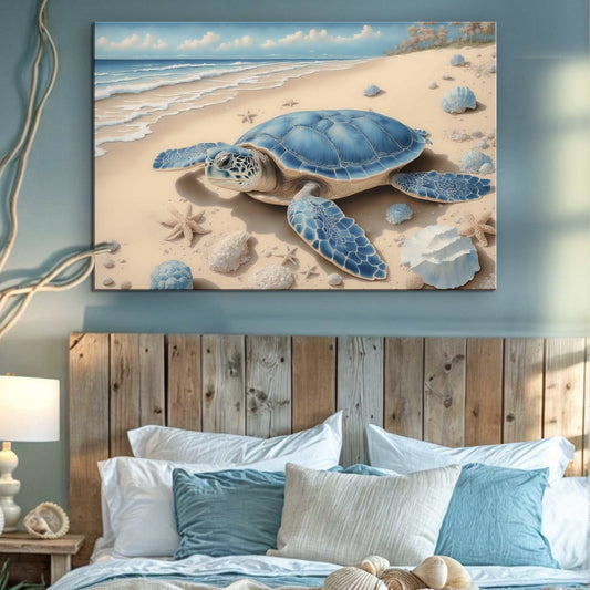 3D Coastal Wall Art on high-quality canvas, bright ink, ready to hang, made in USA