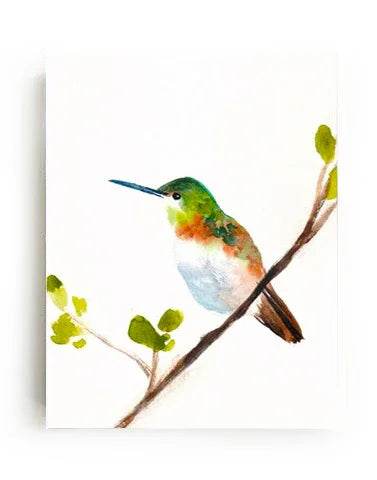 Graceful hummingbird art print in archival quality for nature-inspired wall decor