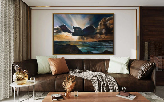 A New Dawn limited edition print with serene sunrise colors on archival matte paper, available in open edition prints
