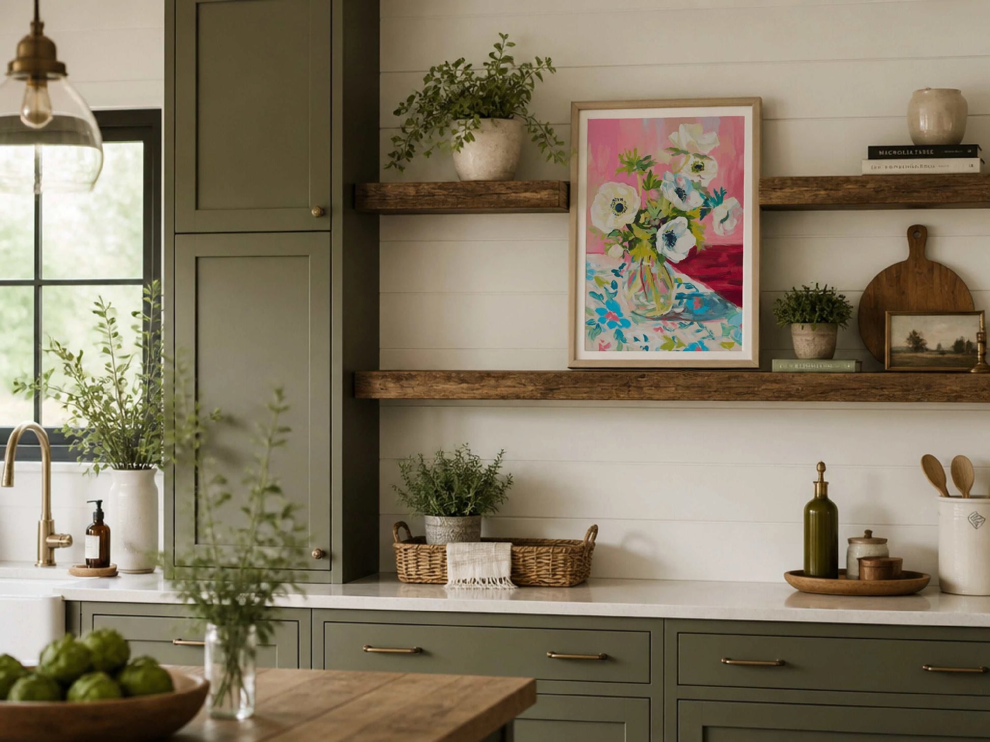 Harmony Art Print serene botanical wall art with calming natural colors ready to hang