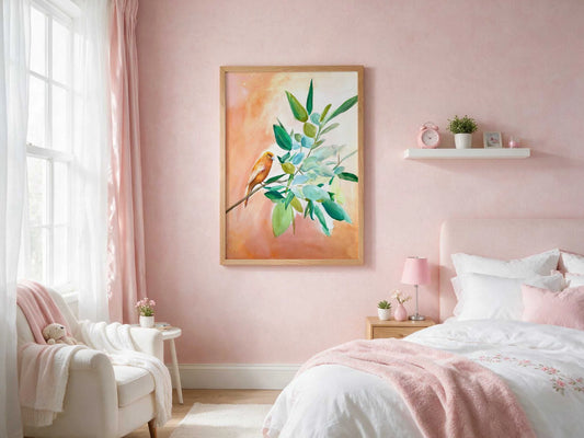 Hope Art Print with warm colors and nature-inspired design for inspirational wall art
