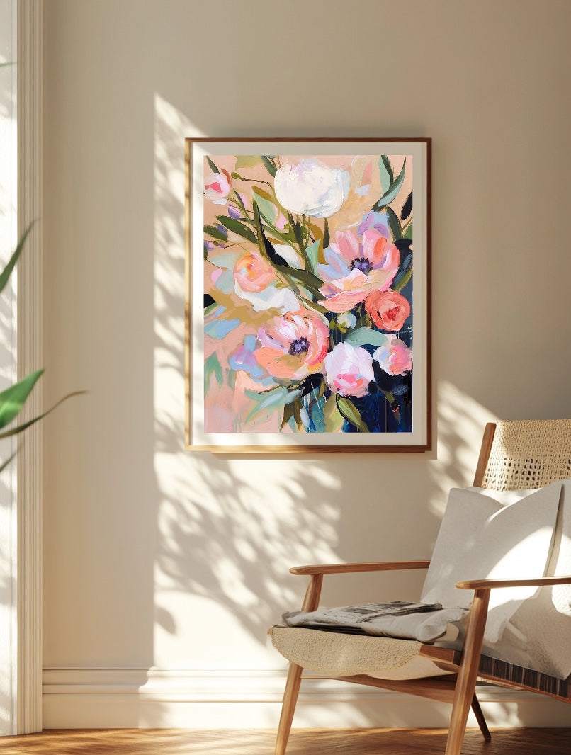 The Art of Gentle Days Art Print with soft colors and serene design for calm and cozy wall decor