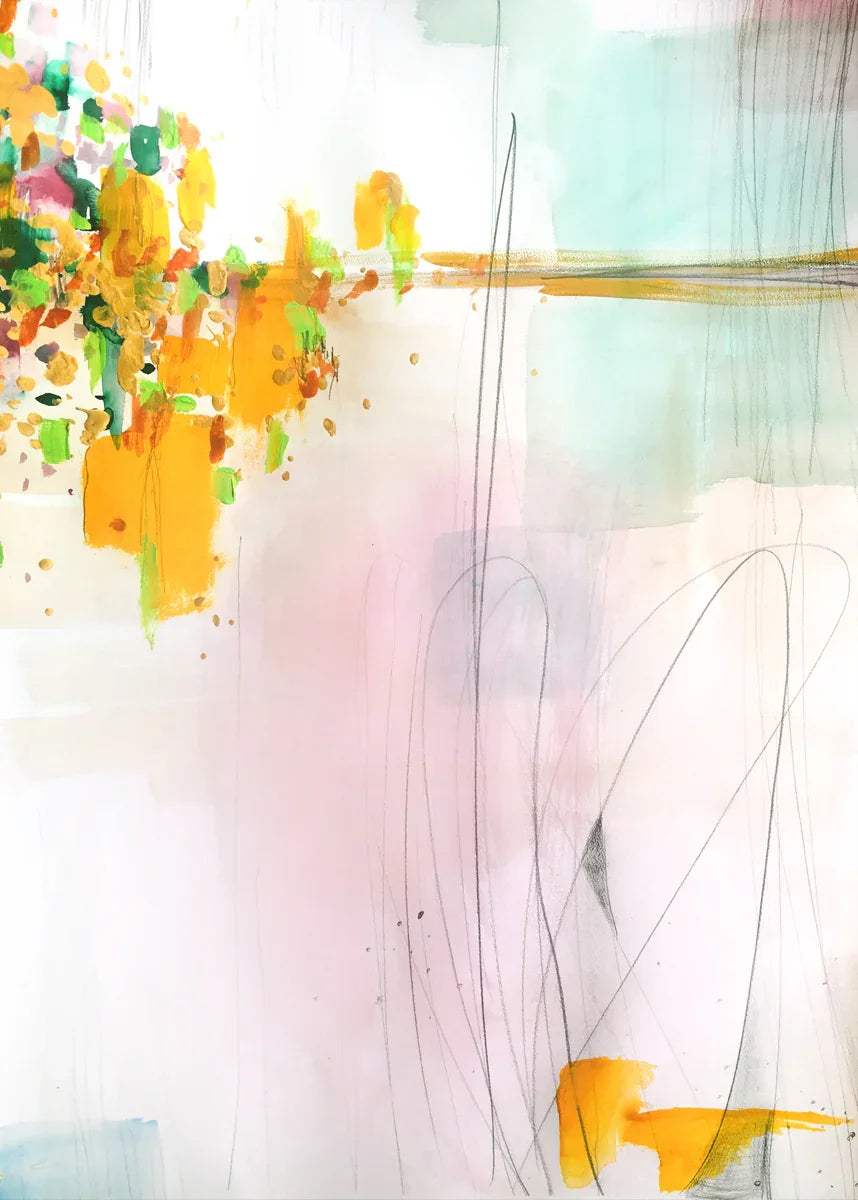 Abstract Mirage Art Print – Archival Modern Wall Art Mai Autumn