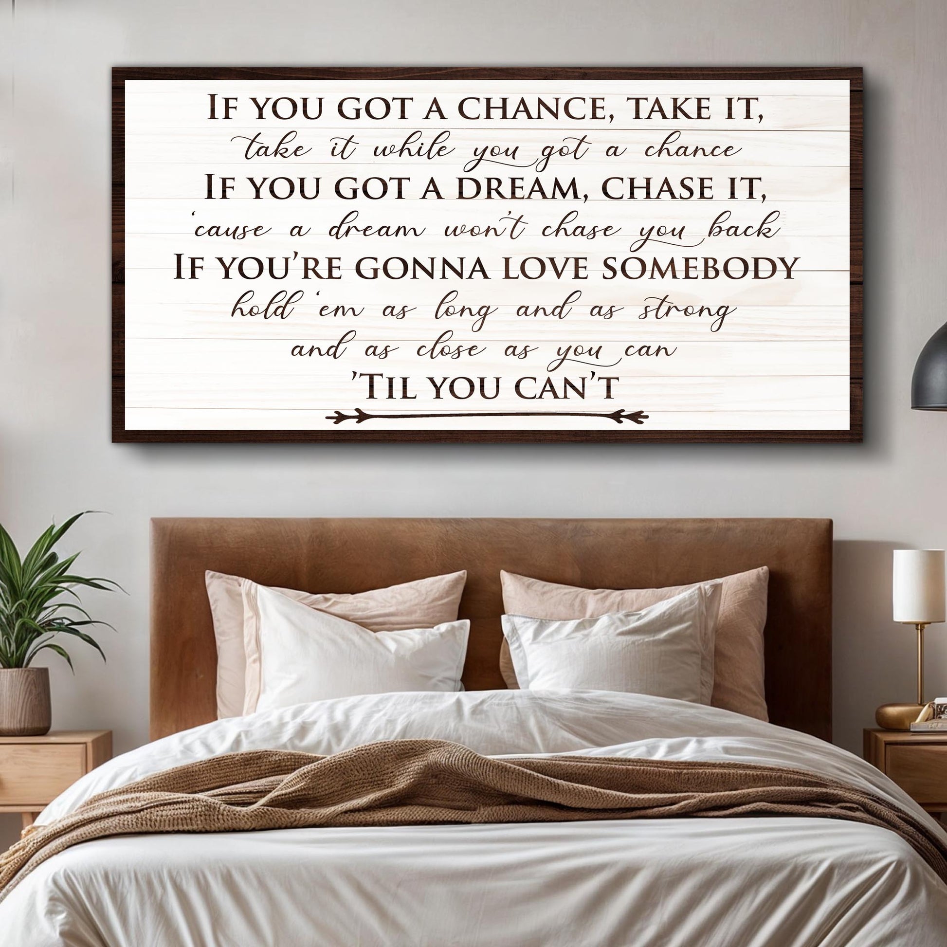 Personalized Dream Bedroom Sign on quality canvas with bright ink, ready to hang and shipped fast from Florida