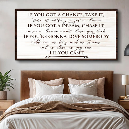 Personalized Dream Bedroom Sign on quality canvas with bright ink, ready to hang and shipped fast from Florida
