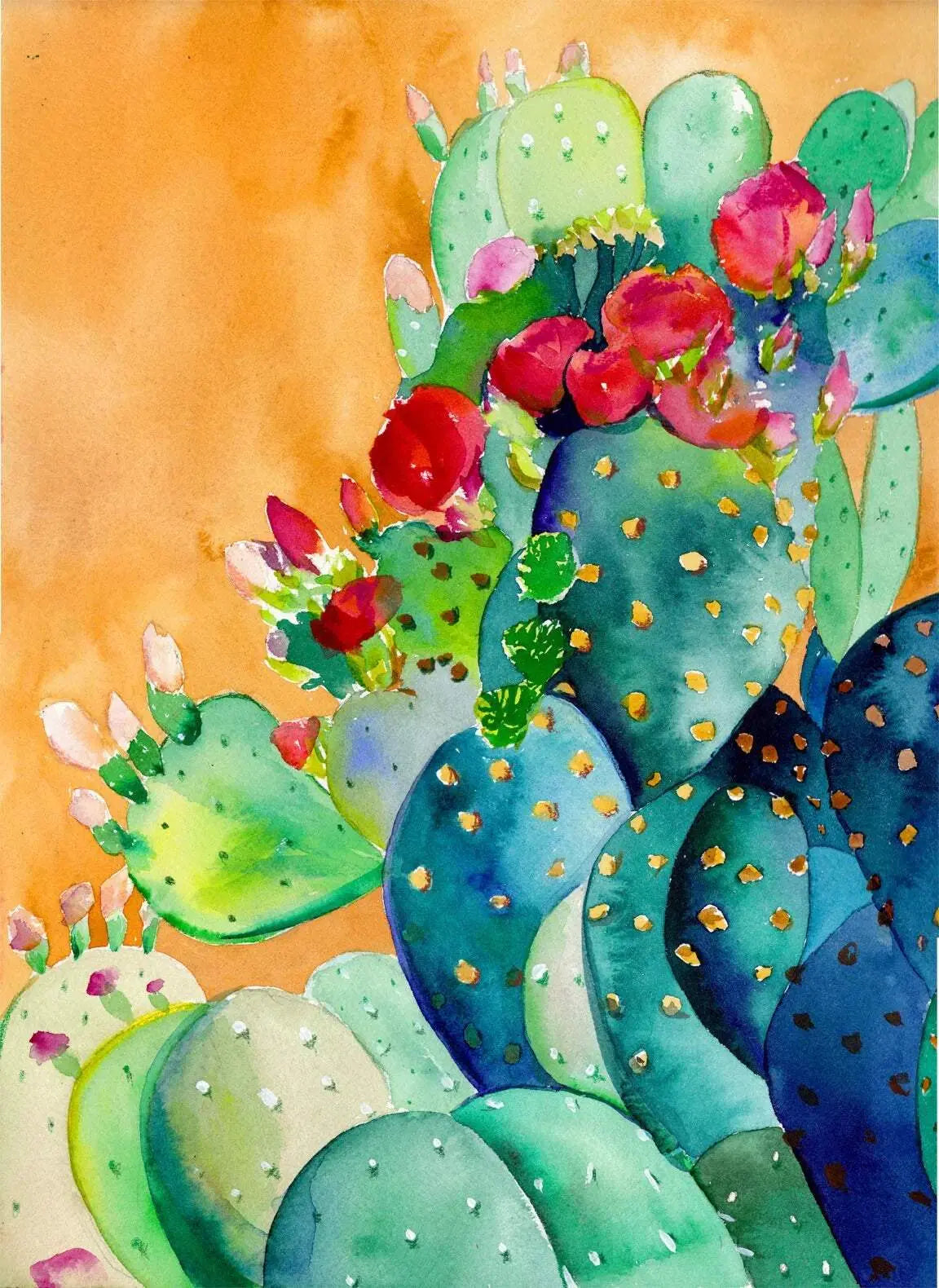 Cactus Garden Art Print – Archival Botanical & Nature Wall Art Mai Autumn